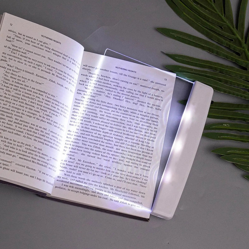 Luz LED plana para leitura em viagem, estudo e leitura na cama , Excelente para leitura noturna !!